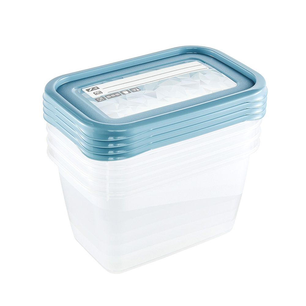 Mia magic ice set of 4 containers, 4x0.75L, with reusable label