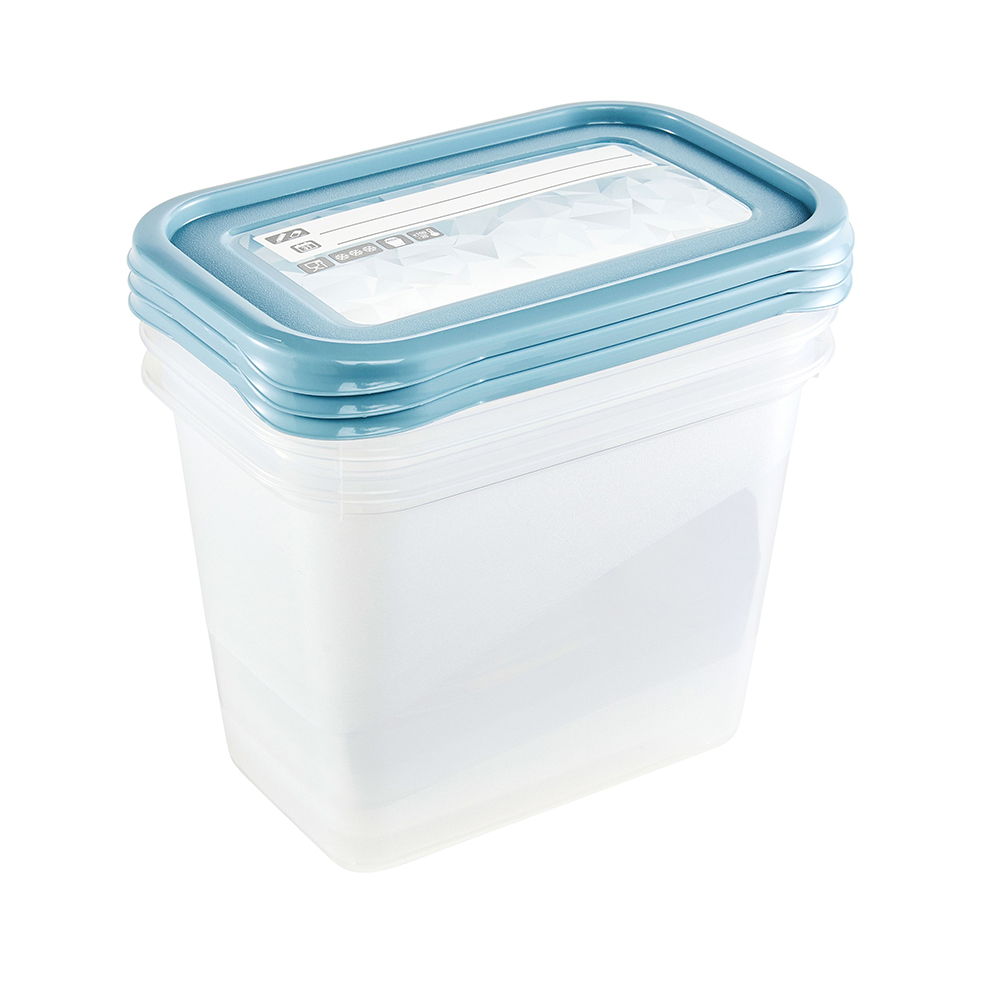 Mia magic ice set of 3 containers, 3x1L, with reusable label