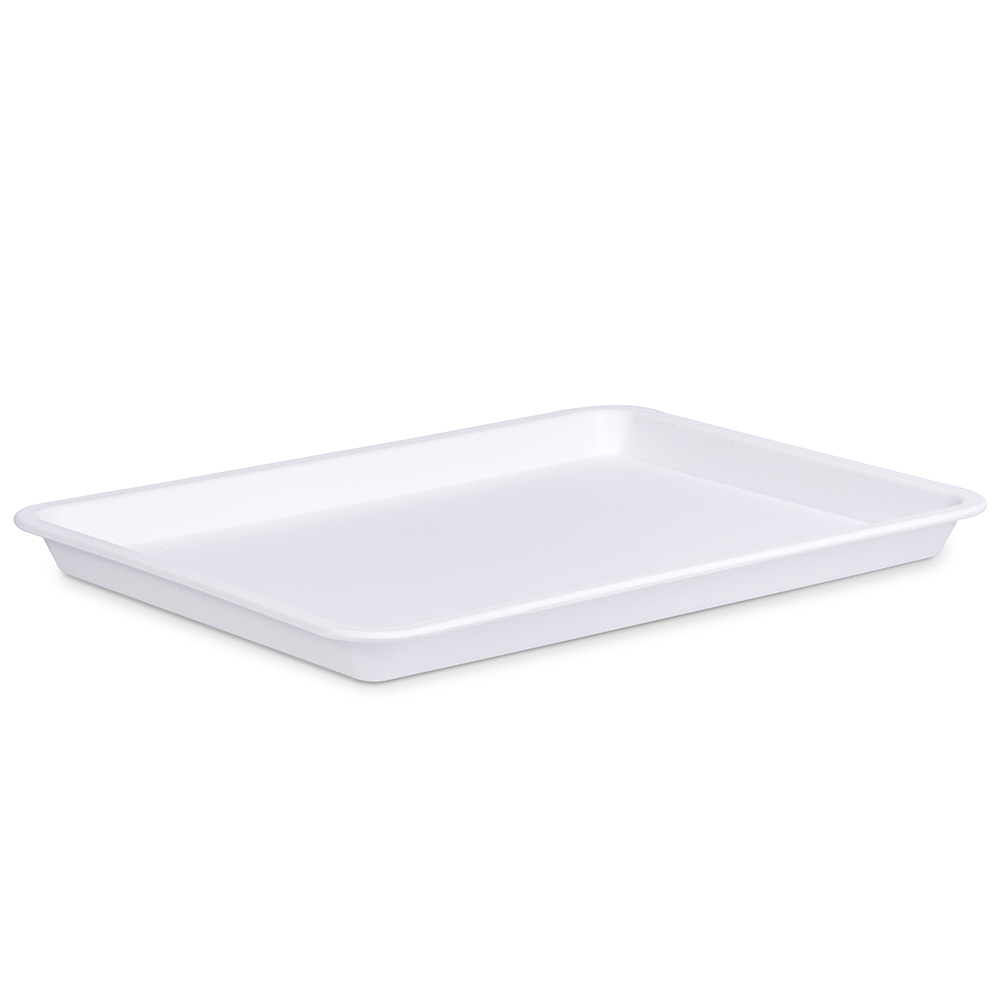 White plastic tray