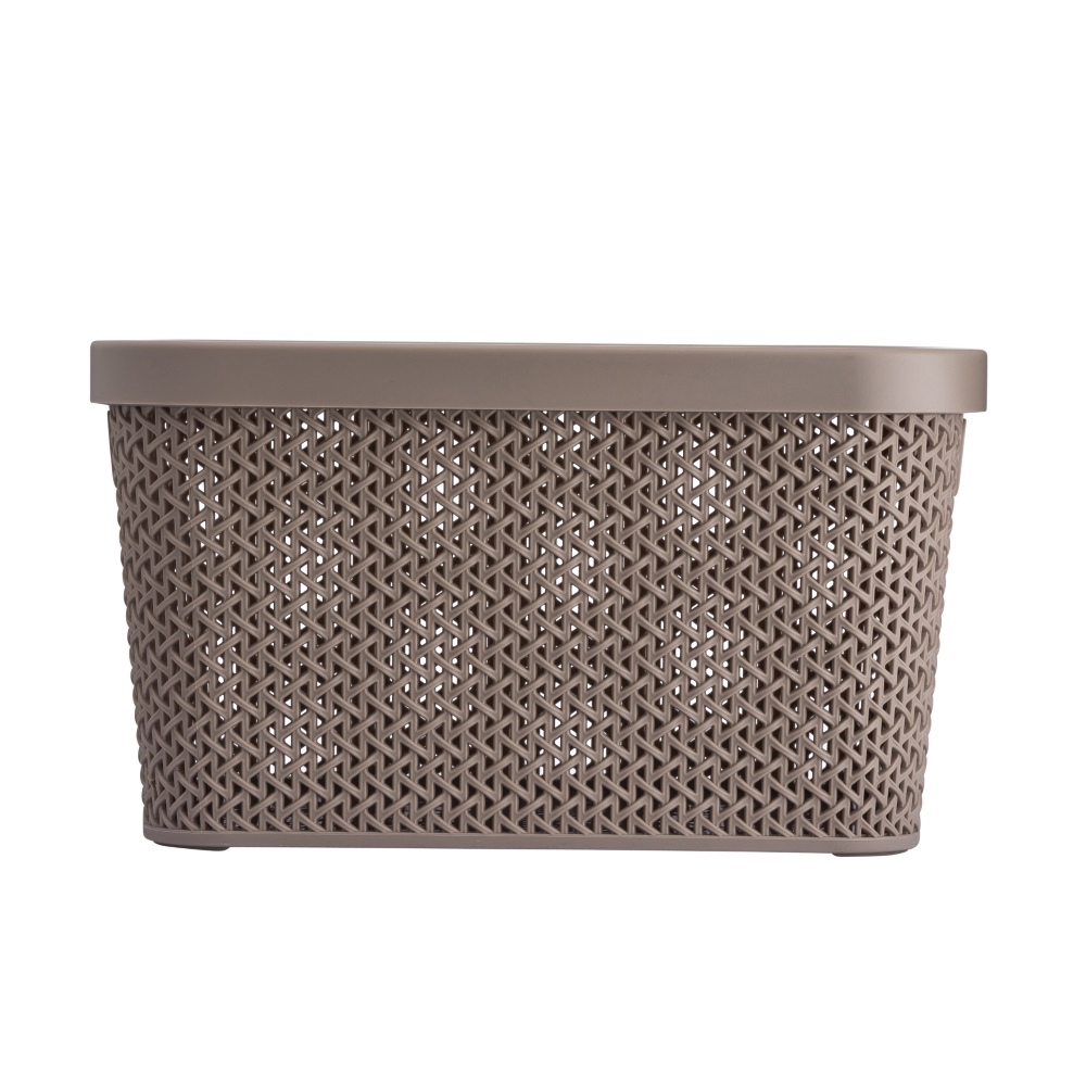 KOSZYK Z POK.25,5X21X14CM 5,5L TAUPE