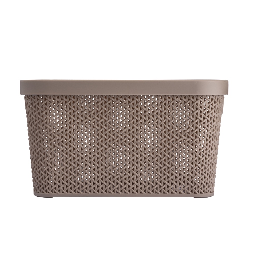 KOSZYK Z POK.27,5X22,5X15CM 7L TAUPE