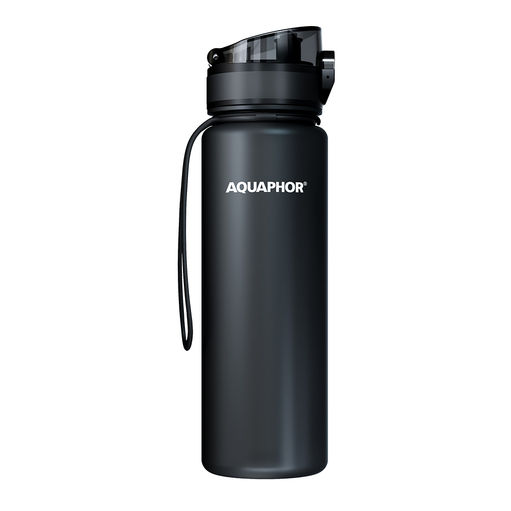 Aquaphor City filter bottle, black