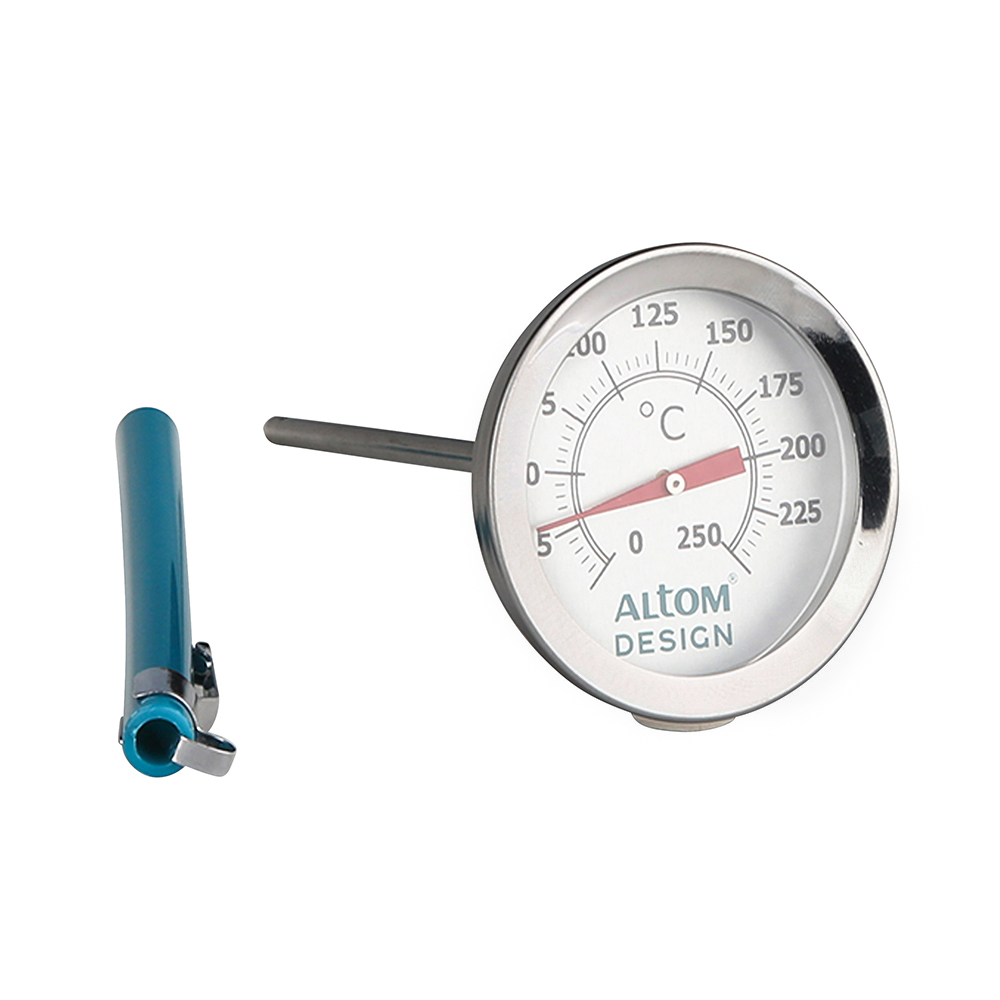 Meat thermometer with cover