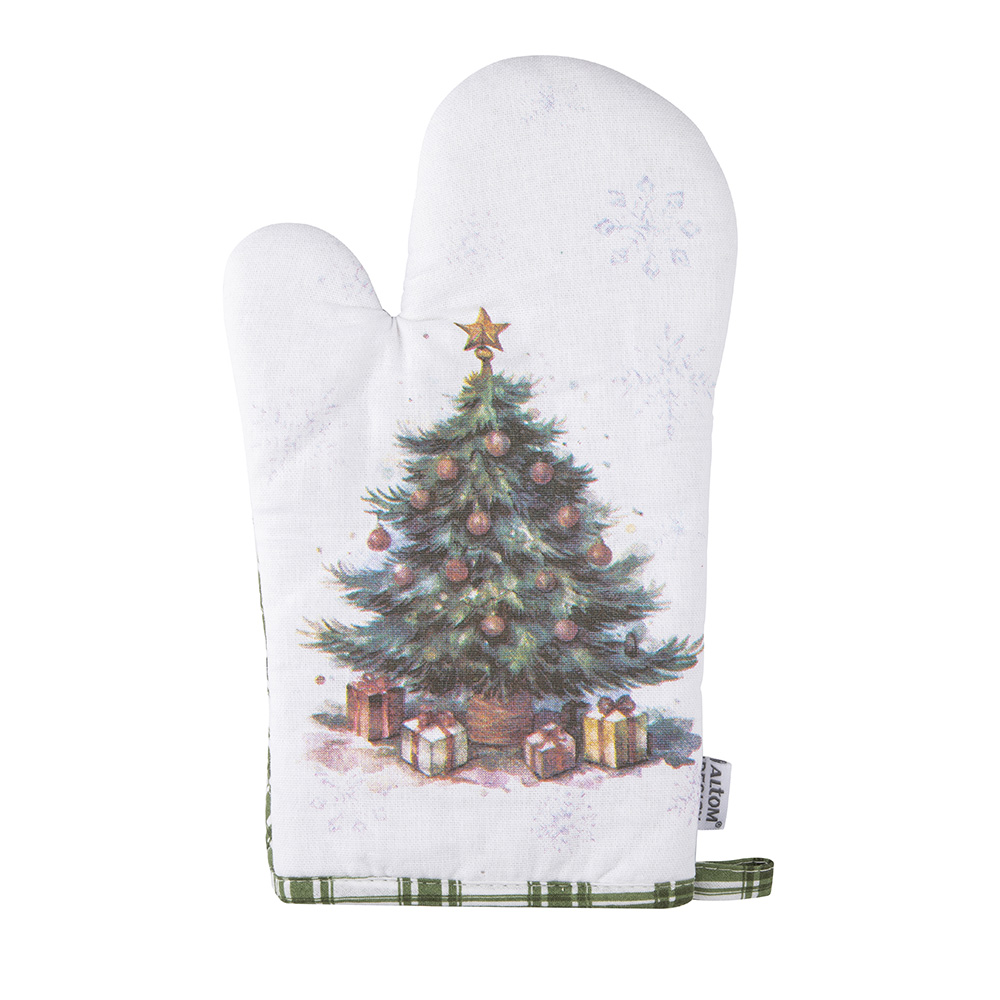 Christmas Tree cooking glove 18x28 cm 100% cotton dec. Tree