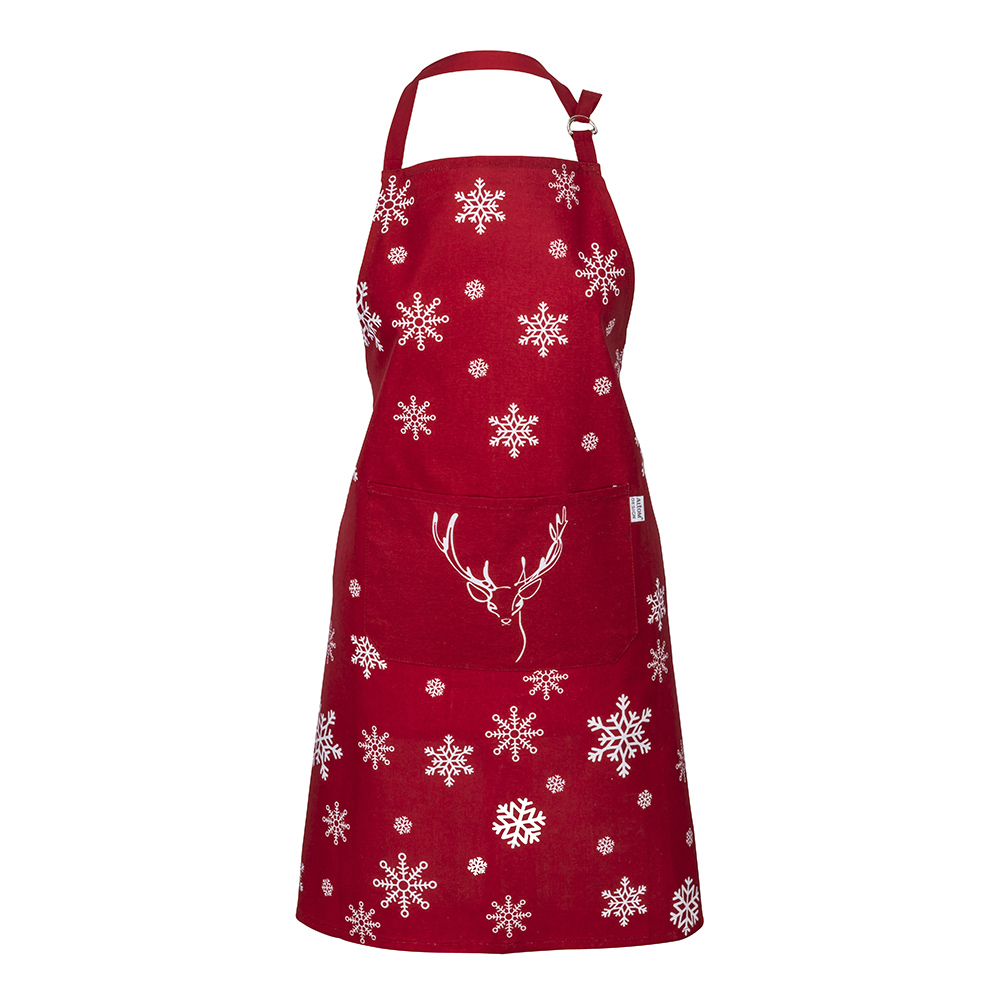 Winter Dreams kitchen apron with pocket 70x80 cm 100% cotton