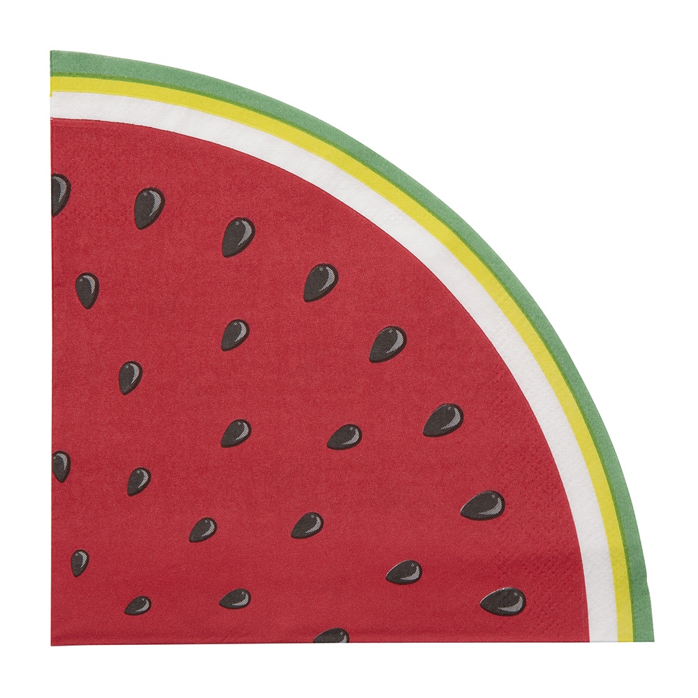 TROPICANA KPL. 20 SERWETEK PAPIEROWYCH SKŁADANYCH ŚR. 32 CM DEK. ARBUZ