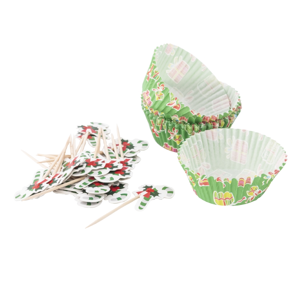 24 paper cake cup set