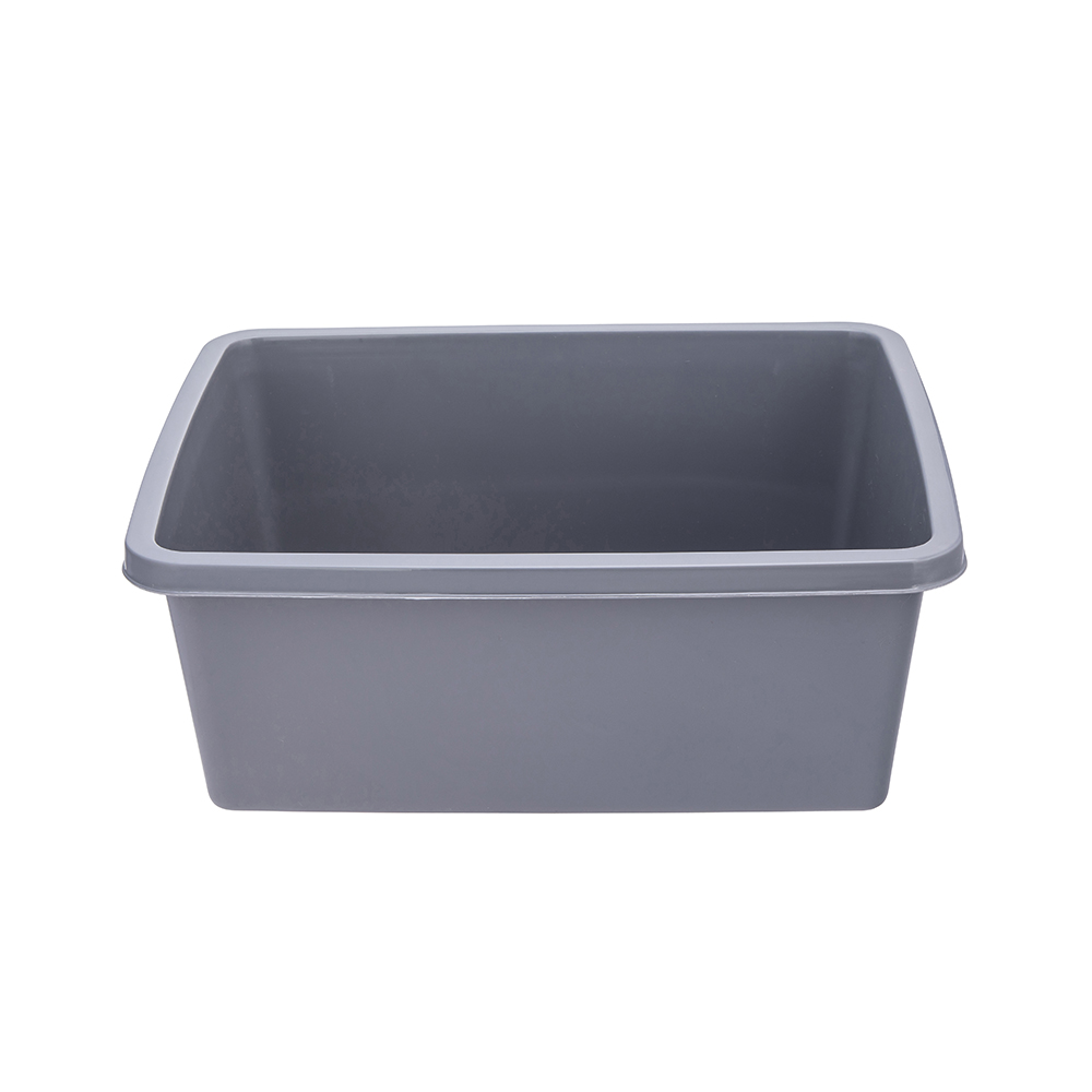 Rectangular bowl 33,7x26,8 cm 8 L gray