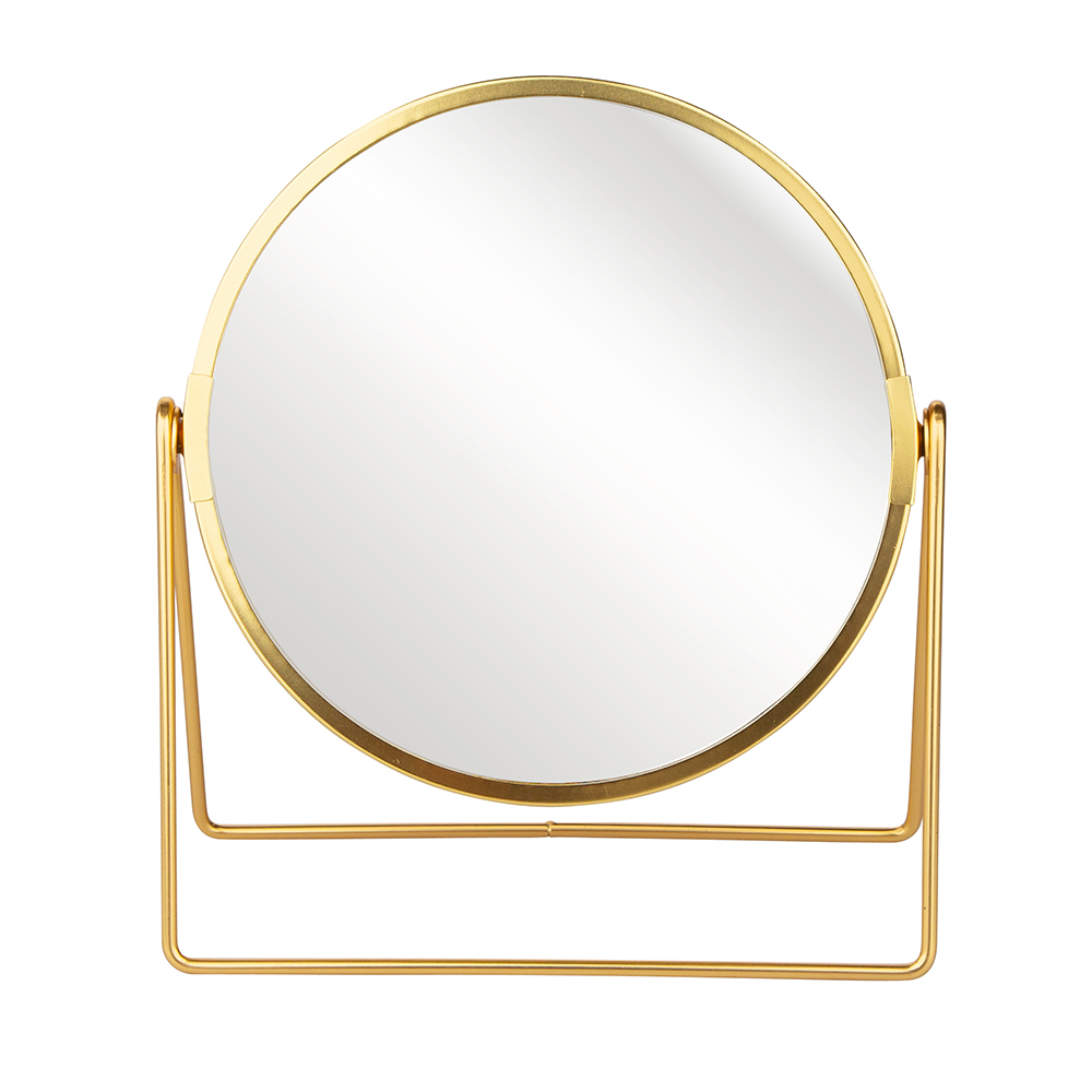 Gold color standing mirror18x8x20 cm