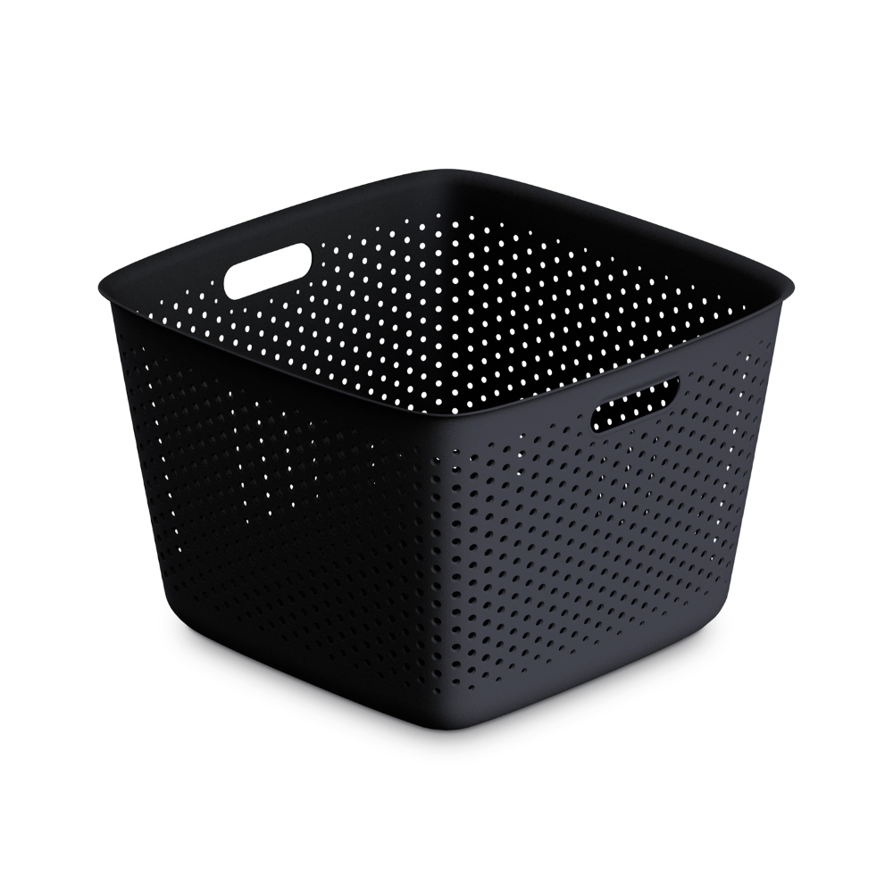 OPENSTORE POJEMNIK 39X39X26,5 CM 28,5L CZARNY (5620)