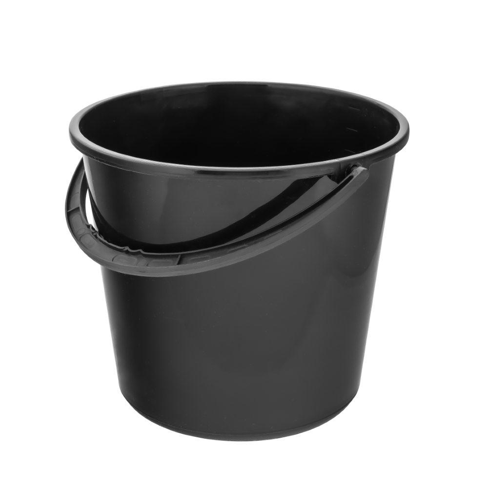 WIADRO Z UCHWYTEM PLASTIKOWYM 5L CZARNY