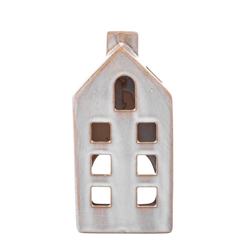 DOMEK PORCELANOWY NA TEALIGHT 7X6,5X14 CM