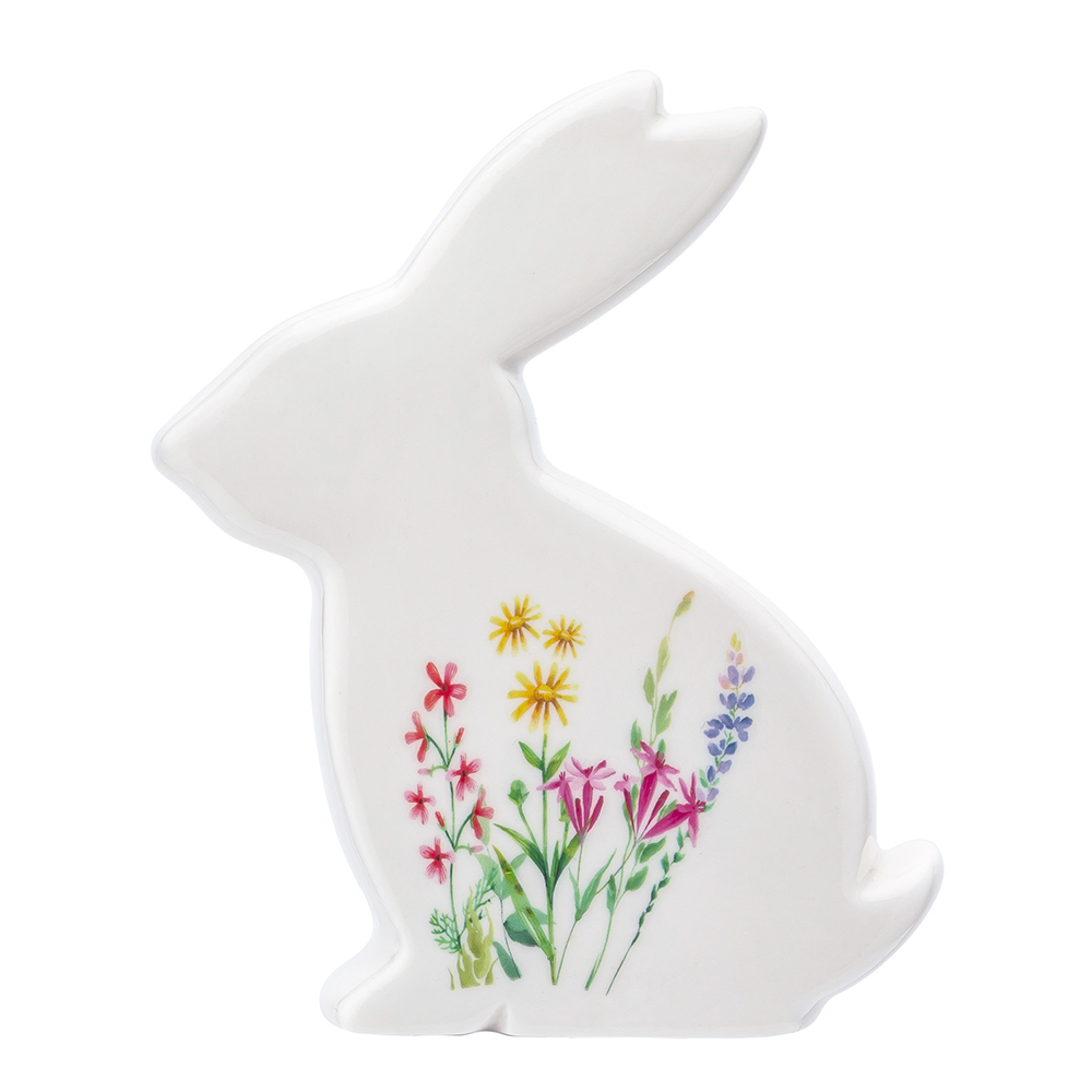 PRZEBUDZENIE NATURY FIGURKA PORCELANOWA ZAJĄC 13,5X2X15 CM