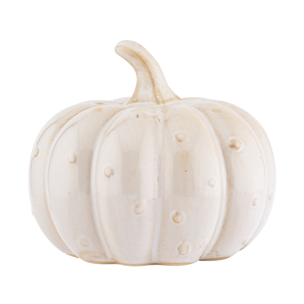 FIGURKA PORCELANOWA DYNIA SZKLIWO REAKTYWNE 10,5X10,5X9 CM KREMOWA