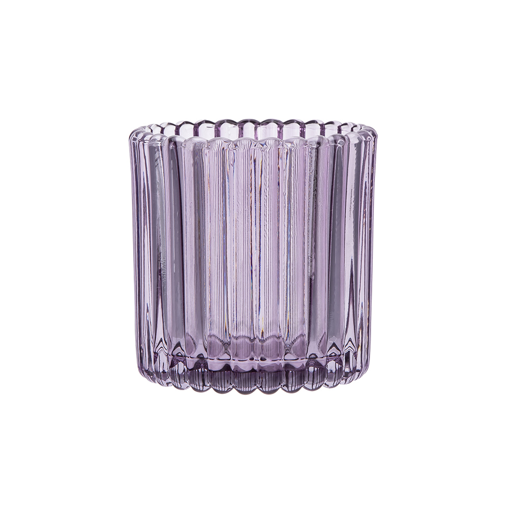 Glass candle holder 7,5x7,5x7,5 cm