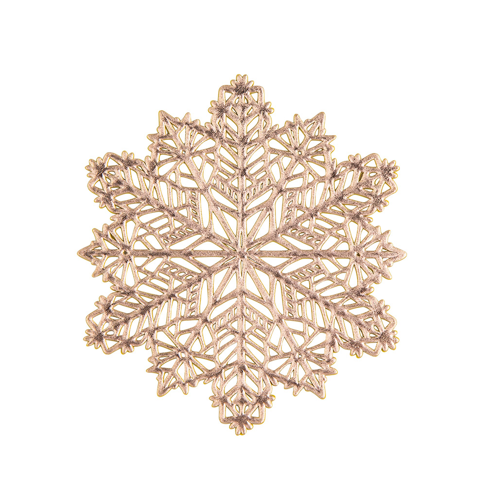 Set of 4 pcs cup mat, 10x10 cm, dec. Snowflake