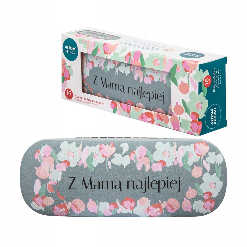 ETUI NA OKULARY, DEK. Z MAMĄ NAJLEPIEJ 16X6X4 CM